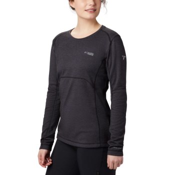 Columbia Ženske Majice S Kapuljačom - Mount Defiance Long Sleeve Knit Crne | ZTKW-98162